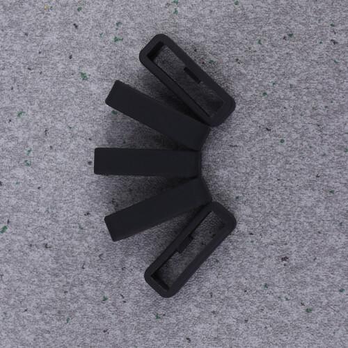 5 silikon armband für 20 mm schwarz 1