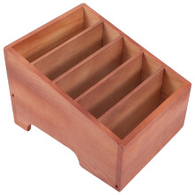 Praktischer Stufenförmiger Holz Organizer Für Akten Und Kleinigkeiten
