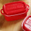 rechteckige Kunststoff-Lunchbox, 1 , rot 3