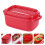 rechteckige Kunststoff-Lunchbox, 1 , rot 9
