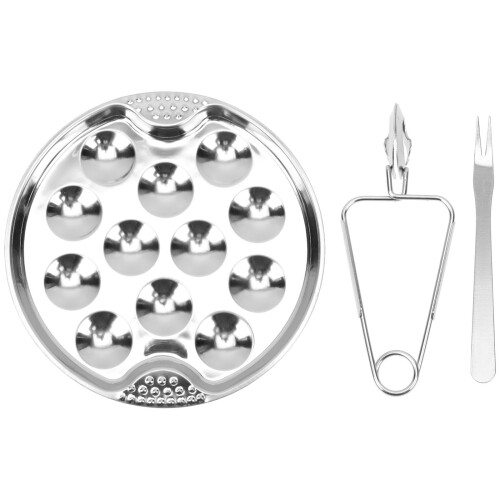 1 set schneckenplatte mit halter klemme gabel 1