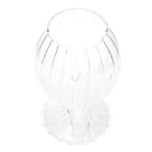 1 durchsichtiges saftglas weinglas becher mit