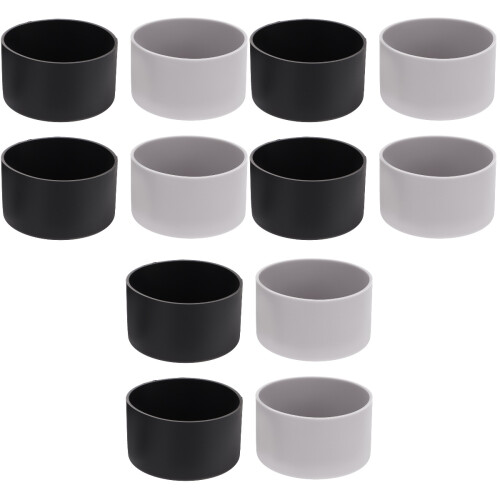 12 Pcs Silicone Bottle Bottom Protective Covers For Household Use 2