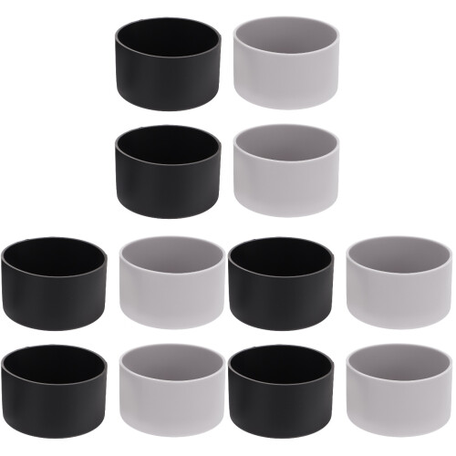 12 Pcs Silicone Bottle Bottom Protective Covers For Household Use 1