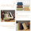 3 simulation buch-ornamente, künstliche papierbuch- 10