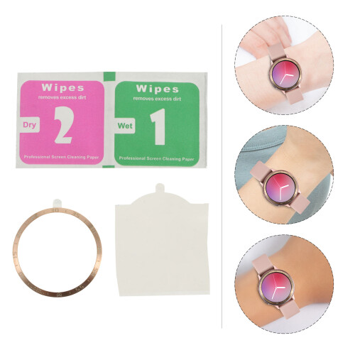 Accessoire Montre Acier Doré Bague Protectrice Design Chic 2