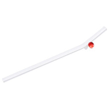 4Pcs Reusable Glass Juice Straw Heat Resistant For Milk Tea