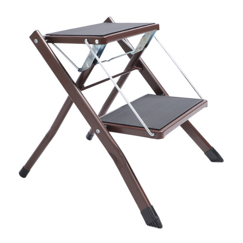 2 Step Ladder 264.6lbs Capacity Folding Step Stool Wide Anti Slip 1