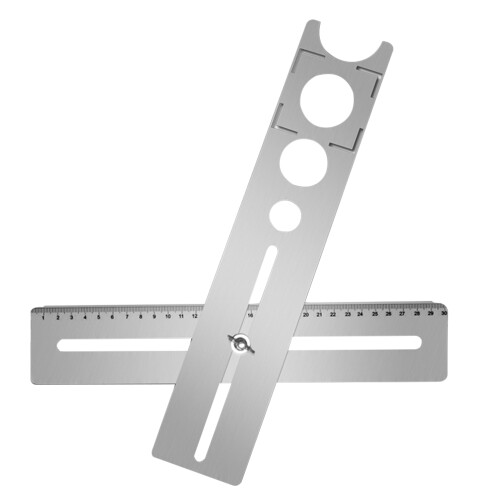 2Pcs Stainless Steel Tile Opener Locator Drilling Positioning Tool