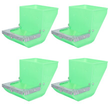 4 kunststoff futtertrog für kleintiere, kaninchenfutter schale