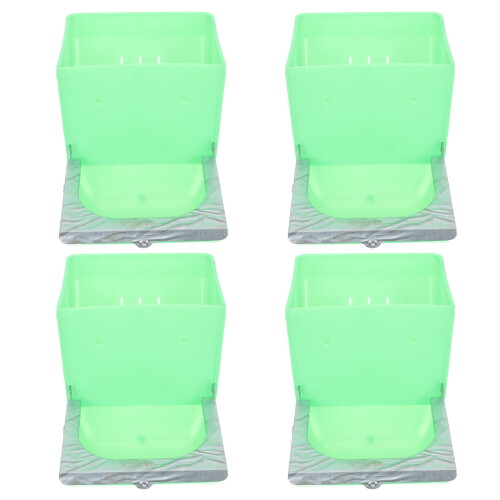 4 kunststoff futtertrog für kleintiere, kaninchenfutter schale 1