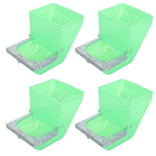 4 kunststoff futtertrog für kleintiere, kaninchenfutter schale 2
