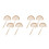 8 Pcs Diy Wooden Protractor Adjustable Ruler For Students Angle Tool 8
