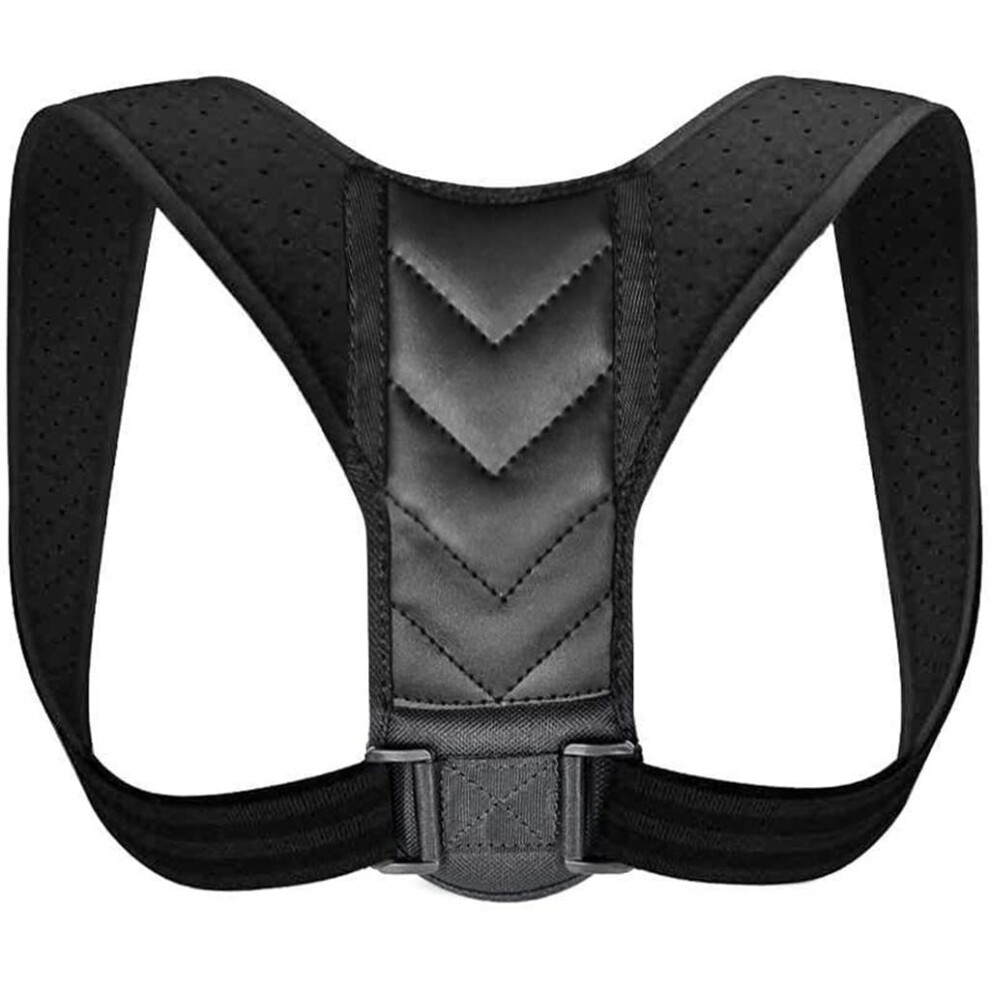 Black Support Belt Adjustable Backrest Correction Postura Spine Shoulder Lumbar Small