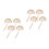 8 Pcs Diy Wooden Protractor Adjustable Ruler For Students Angle Tool 9