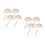 8 Pcs Diy Wooden Protractor Adjustable Ruler For Students Angle Tool 4