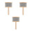 3Pièces Cabasa Percussion Bois Beige Solide Pour École Et Loisirs 6