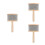 3Pièces Cabasa Percussion Bois Beige Solide Pour École Et Loisirs 10