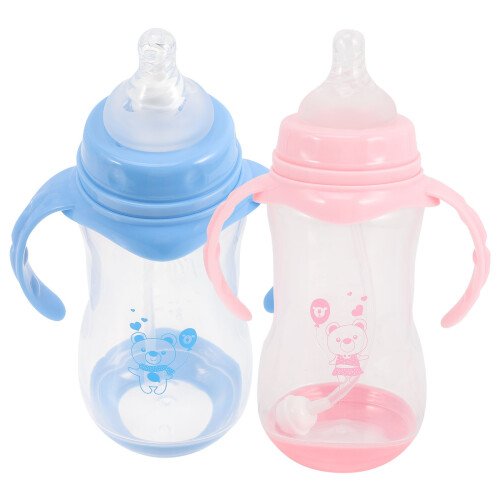 1 set babyflasche weithals milch wasser nuckelflasche