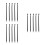 15 Pcs Black Plastic Fire Extinguisher Spray Hose Washer Tube Cup 9