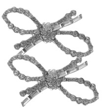 1 paar -schuhclip -schleife für hochzeit, abschlussball