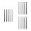 15 Pcs Black Plastic Fire Extinguisher Spray Hose Washer Tube Cup 8
