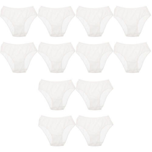 12 Pcs Disposable Maternity Underwear For Comfortable Wear White 2