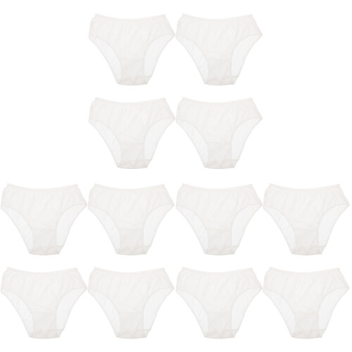 12 Pcs Disposable Maternity Underwear For Comfortable Wear White 1