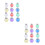 24 Pcs Christmas Drink Balls: Clear Plastic Fillable Ornaments 7