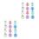 24 Pcs Christmas Drink Balls: Clear Plastic Fillable Ornaments 9