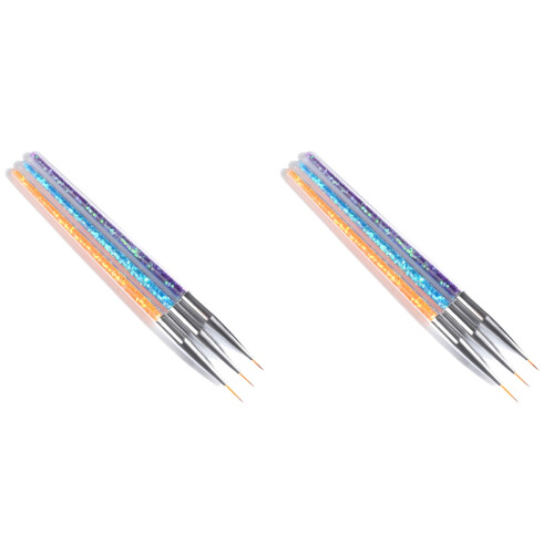 6 Pcs Professional Nail Art Liner Brush Set For Design 1