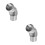 2Pcs Stainless Steel 45 Elbow Chimney Pipe For Stoves 9