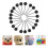 50Pièces Yeux Plastique Accessoires Loisirs DIY 5