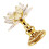 3Pcs Lotus Candle Stand Crystal Candlestick For Temple Prayers 11