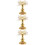 3Pcs Lotus Candle Stand Crystal Candlestick For Temple Prayers 8