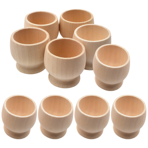 10 leere eierständer handbemalte holzhalter für diy 1