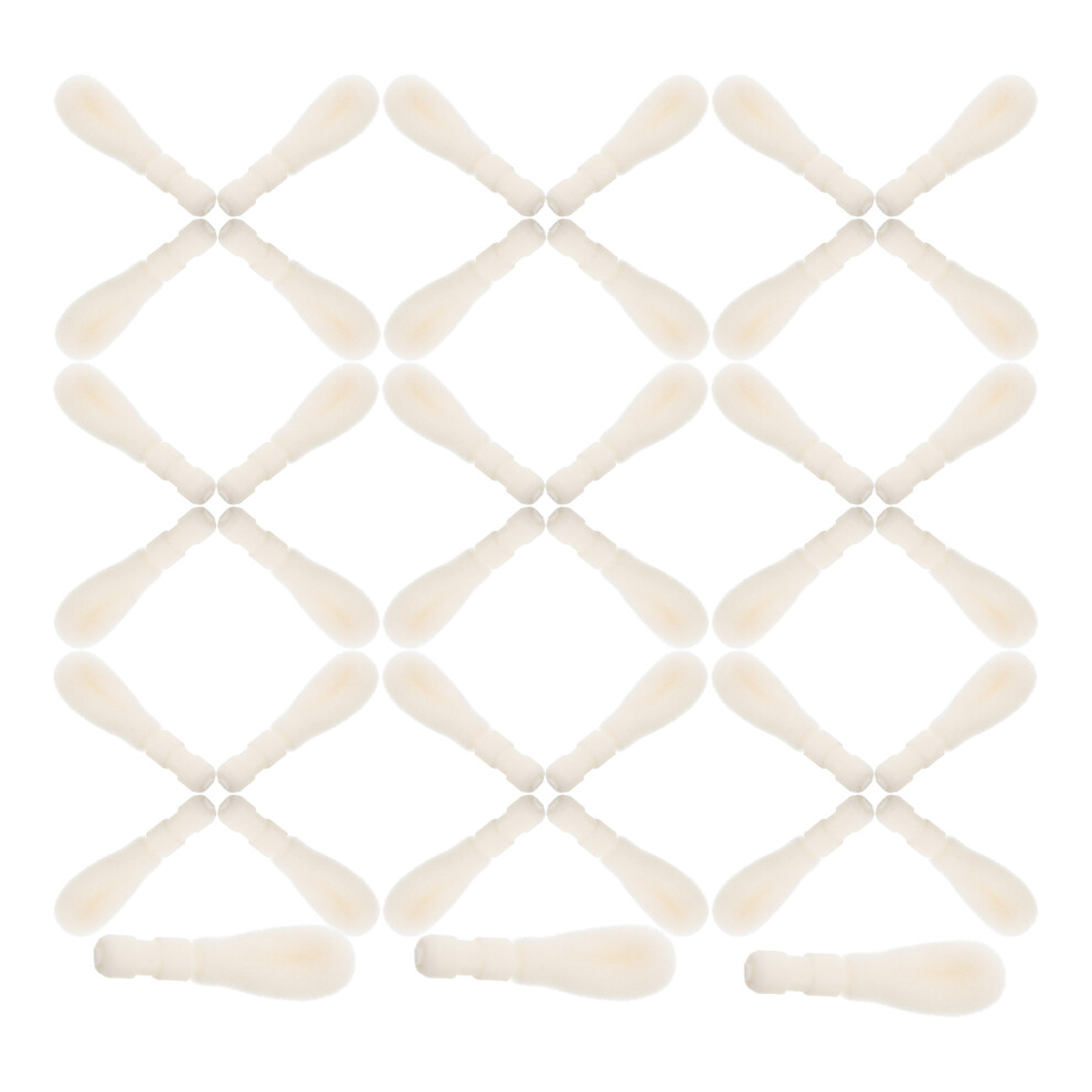 Happyyami 150 Pcs Lip Brush Heads Lipstick Wands Makeup Replacement Tips