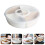 1Pc White Multi-Grid Storage Plate Plastic for Fruits and Snacks 3
