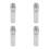 4Pcs Stainless Steel Pipe Connector For Clothes Drying Rod 4