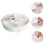 1Pc White Multi-Grid Storage Plate Plastic for Fruits and Snacks 5