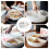 1Pc White Multi-Grid Storage Plate Plastic for Fruits and Snacks 10