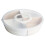1Pc White Multi-Grid Storage Plate Plastic for Fruits and Snacks 2
