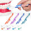 20Pcs Gentle Denture Cleaner Brushes Double-Sided Assorted Colors 9