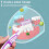 20Pcs Gentle Denture Cleaner Brushes Double-Sided Assorted Colors 8