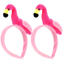 2 flamingo-kopfschmuck hawaiianisch party-zubehör haaraccessoires