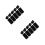 10 Sets Simple Style Flute Protective Sleeves Black 8