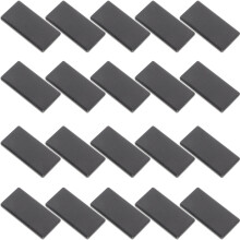 20Pièces Capuchons De Fin De Profil Aluminium 2040 Noir Antipoussière
