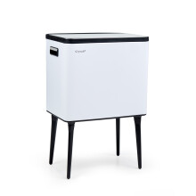Kitchen Rubbish Recycling Press Top Bin 35L Removeable Compartment - Large