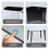 Kitchen Rubbish Recycling Press Top Bin 35L Removeable Compartment - Large 2