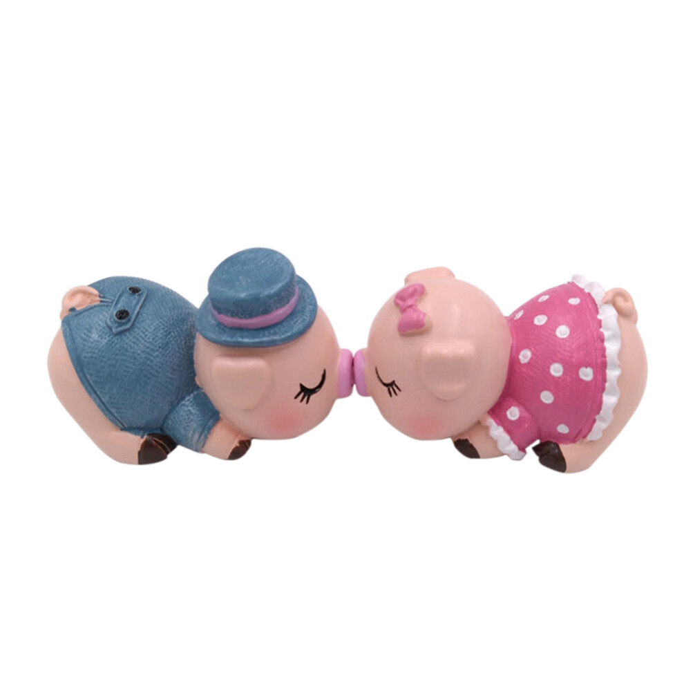 2Pairs Eco-Friendly Resin Cartoon Car Interior Dashboard Ornaments 034170818899